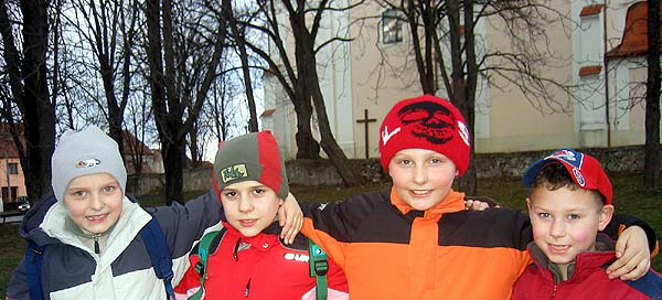 ... zleva: Jakub, Filip, Dan a Joa foto: Vlasti ...