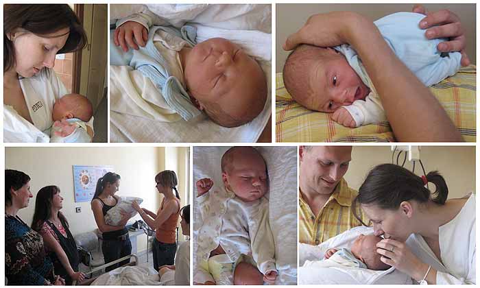 ... Janíček - chvilenky po porodu 17.4.2007 ... foto: Jura a Petra ... sestřih: Vlasti